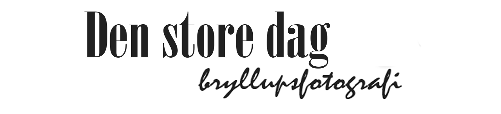 Bryllupsfotograf til den store dag